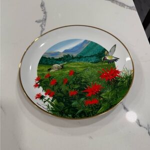 Wildflowers of the South Collector Plates Royal Windsor Ralph Mark Bee Balm 9”